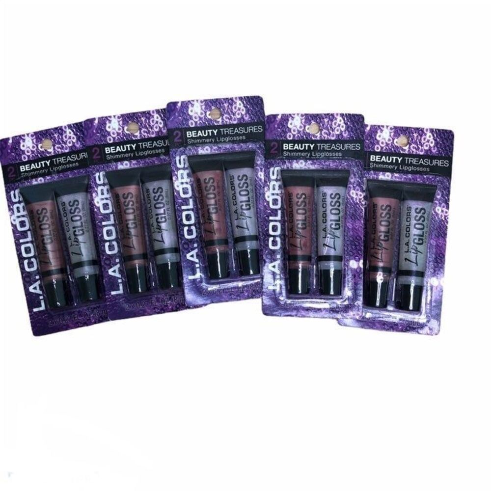 L.A. Colors lot of 5 (2 pack) lip gloss bedazzled